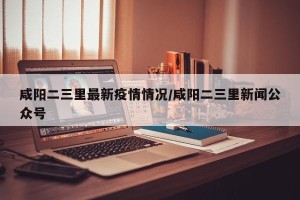 咸阳二三里最新疫情情况/咸阳二三里新闻公众号